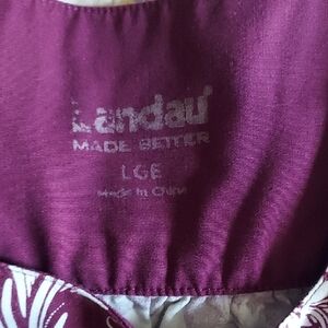 Landau Plum and Ivory Blouse